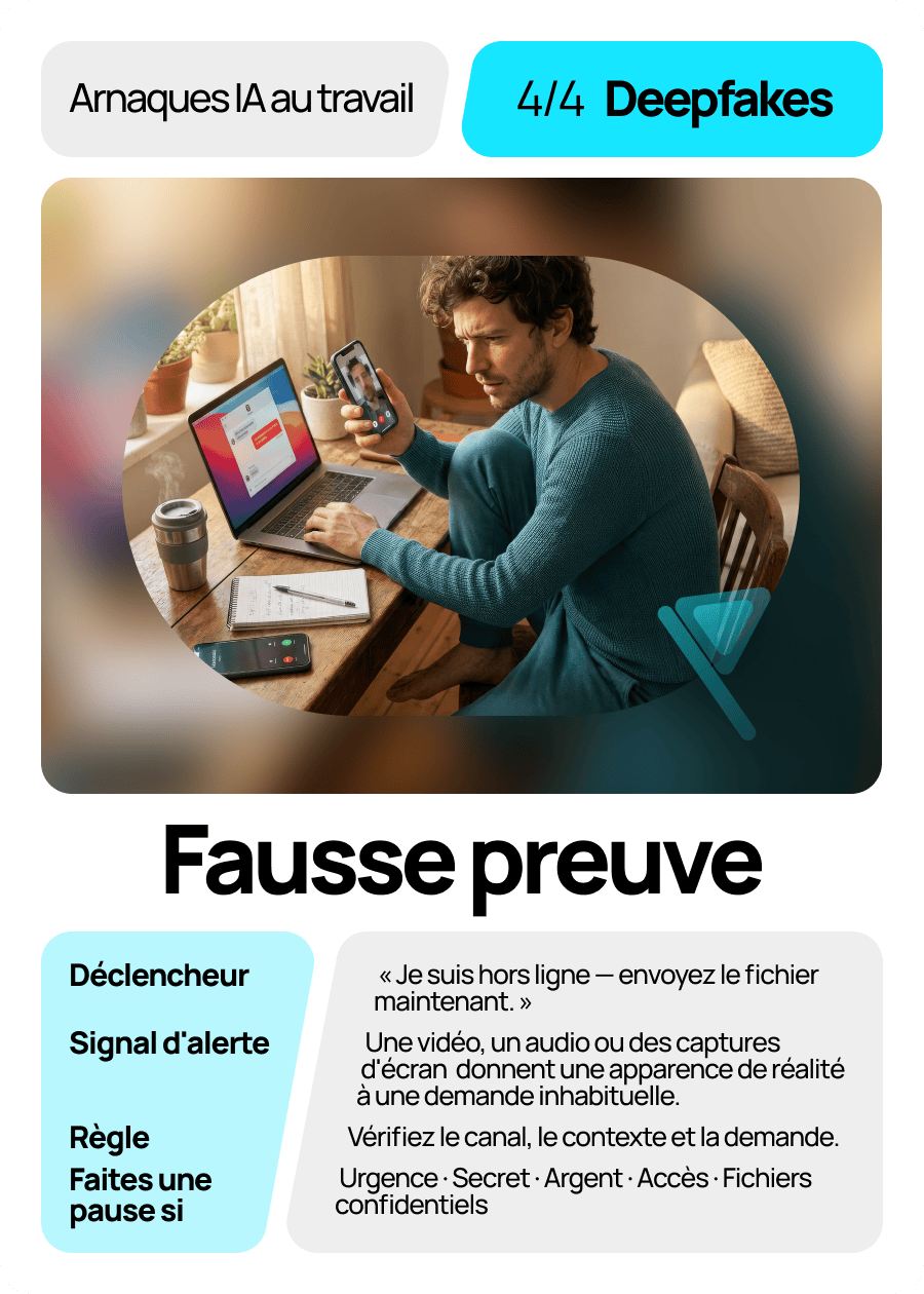 Carte signal d’alerte : Une apparence n’est pas une preuve